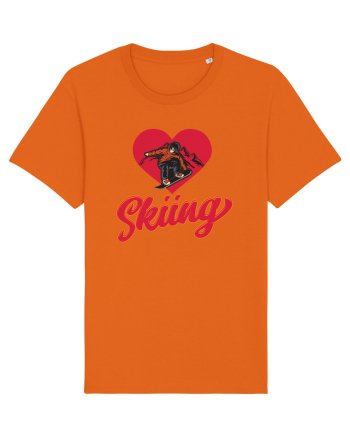 Sporturi de iarnă - Love skiing Bright Orange