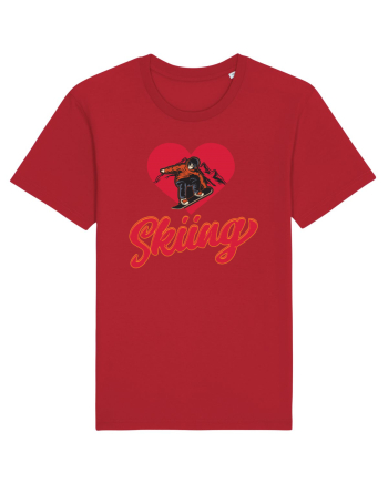 Sporturi de iarnă - Love skiing Red