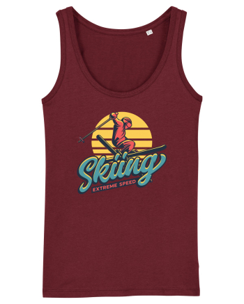 Sporturi de iarnă - Skiing - extreme speed Burgundy