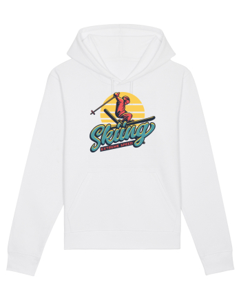 Sporturi de iarnă - Skiing - extreme speed White