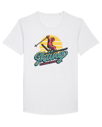 Sporturi de iarnă - Skiing - extreme speed White