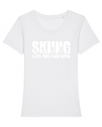 Sporturi de iarnă - Skiing - leave your fears behind White