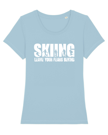 Sporturi de iarnă - Skiing - leave your fears behind Sky Blue