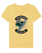 Sporturi de iarnă - Snowboard evolution Tricou mânecă scurtă guler larg fitted Damă Expresser
