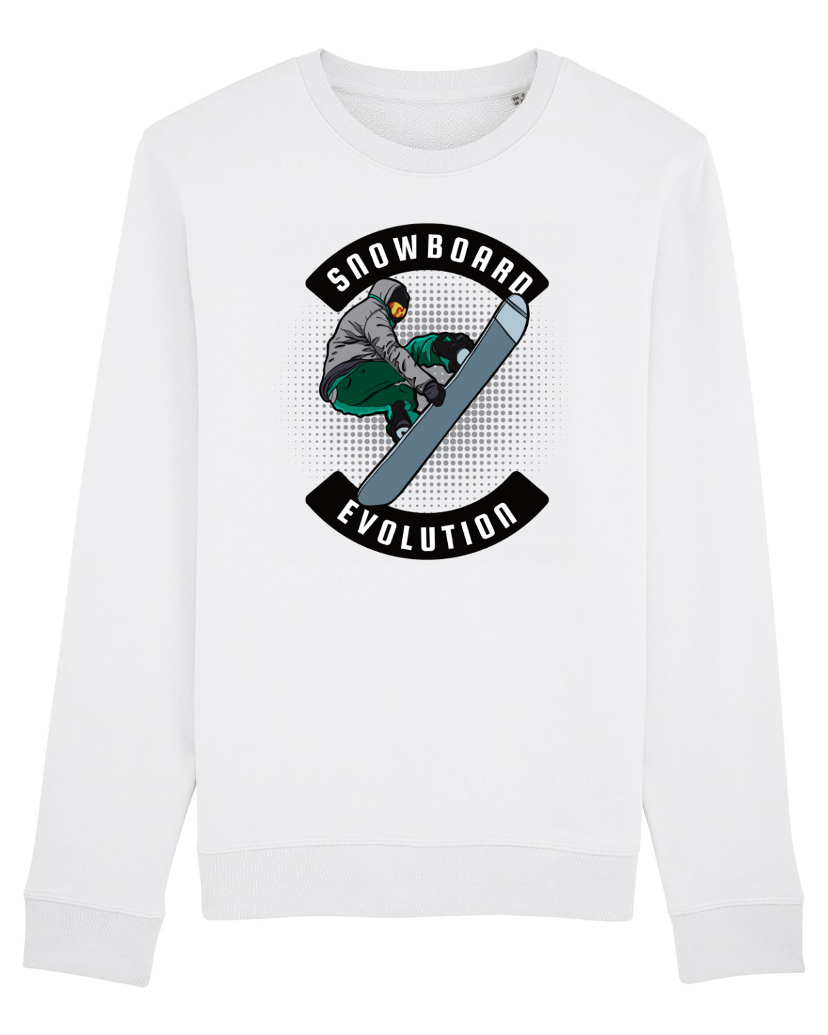 Bluză mânecă lungă Unisex Rise White