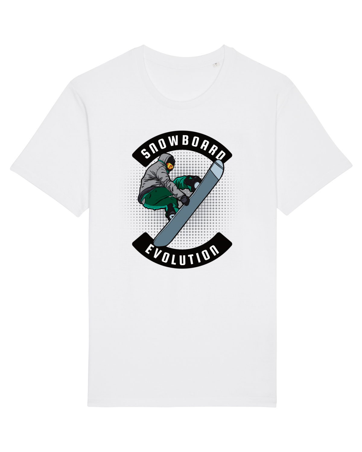Tricou mânecă scurtă Unisex Rocker White