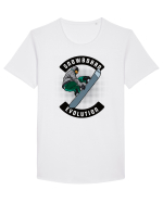 Sporturi de iarnă - Snowboard evolution Tricou mânecă scurtă guler larg Bărbat Skater