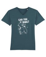Can you ride? Tricou mânecă scurtă guler V Bărbat Presenter