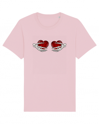 Two Hearts Cotton Pink