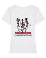 Wild Thing You Make My Heart Sing Tricou mânecă scurtă guler larg fitted Damă Expresser