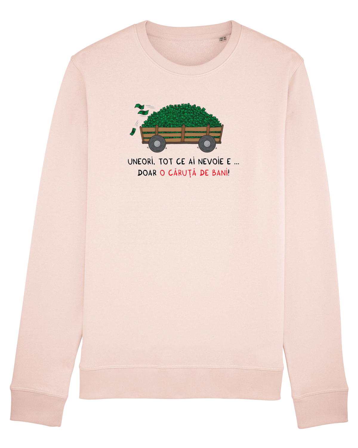 Bluză mânecă lungă Unisex Rise Candy Pink