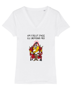 Am făcut pace cu demonii mei Tricou mânecă scurtă guler V Damă Evoker