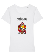 Am făcut pace cu demonii mei Tricou mânecă scurtă guler larg fitted Damă Expresser