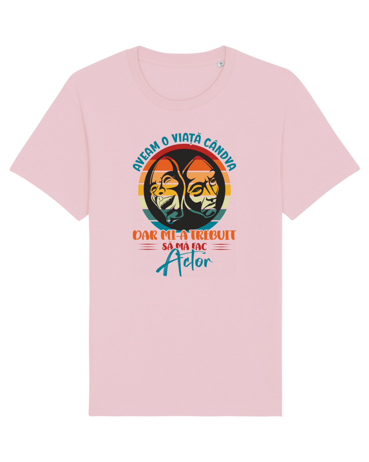 Tricou mânecă scurtă Unisex Rocker Cotton Pink