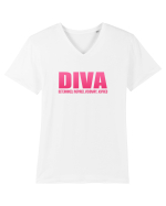 DIVA Tricou mânecă scurtă guler V Bărbat Presenter