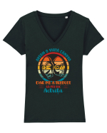 M-am făcut actriță Tricou mânecă scurtă guler V Damă Evoker