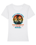 M-am făcut actriță Tricou mânecă scurtă guler larg fitted Damă Expresser