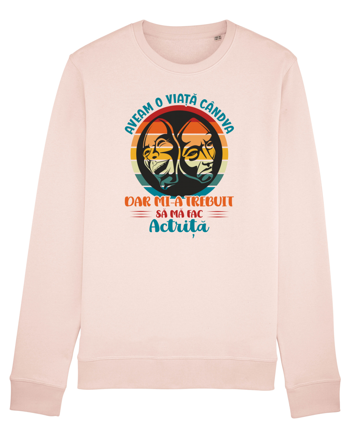 Bluză mânecă lungă Unisex Rise Candy Pink
