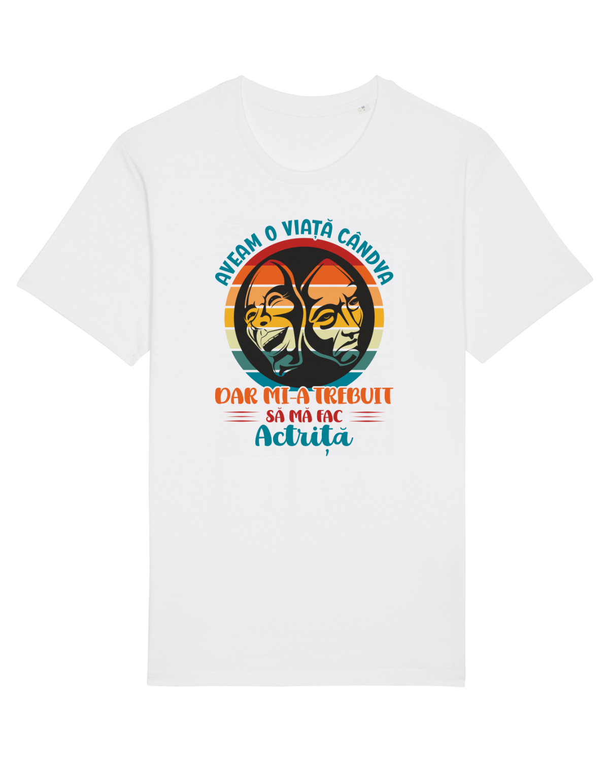 Tricou mânecă scurtă Unisex Rocker White
