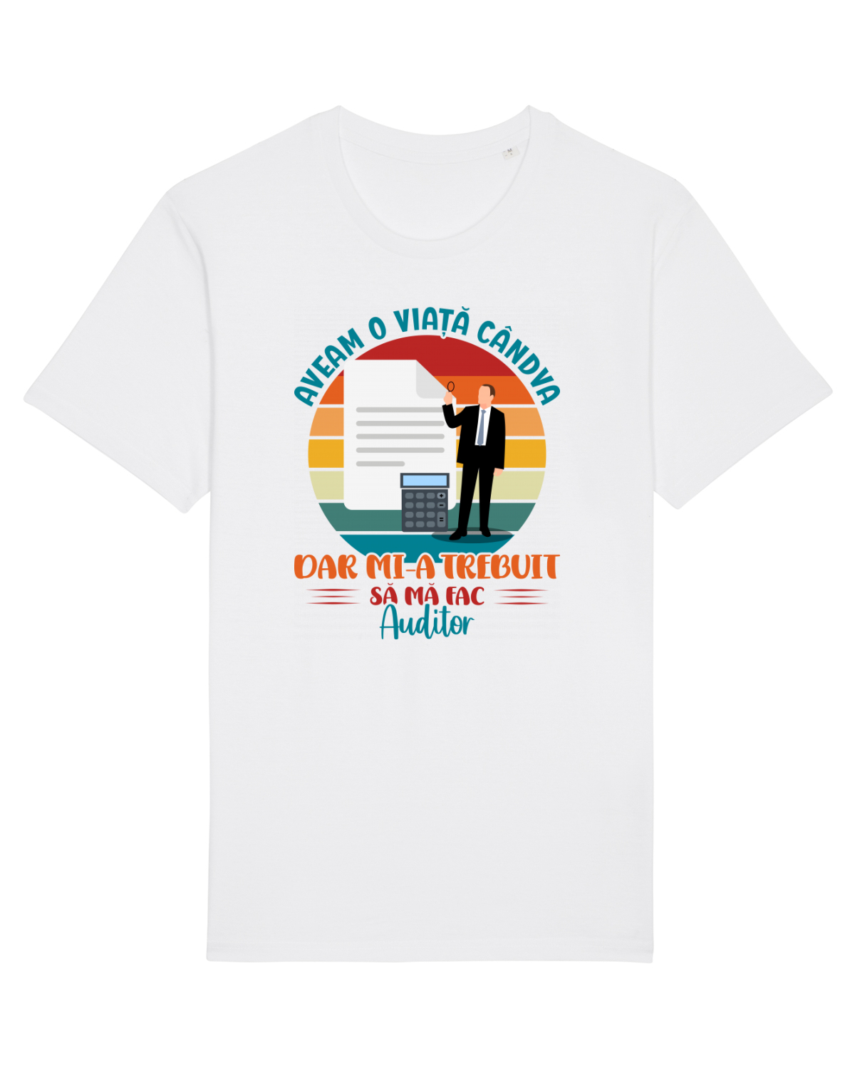 Tricou mânecă scurtă Unisex Rocker White