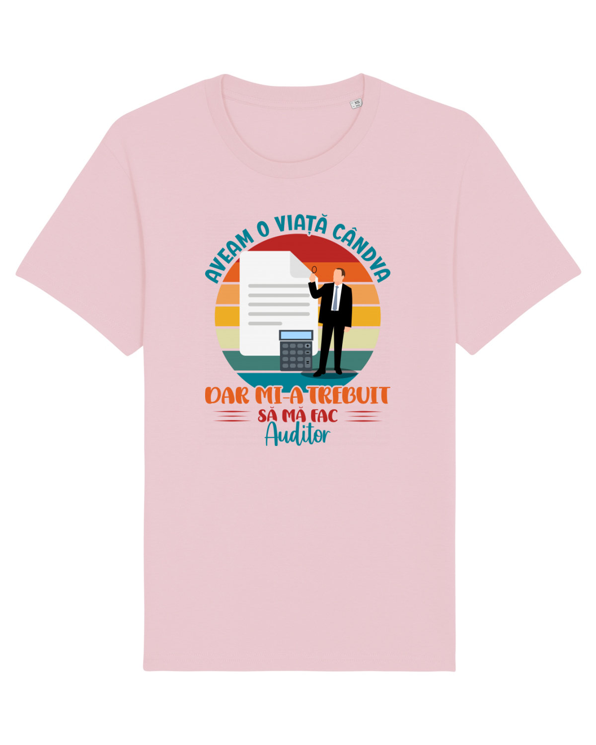 Tricou mânecă scurtă Unisex Rocker Cotton Pink