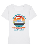 M-am făcut controlor de trafic Tricou mânecă scurtă guler larg fitted Damă Expresser