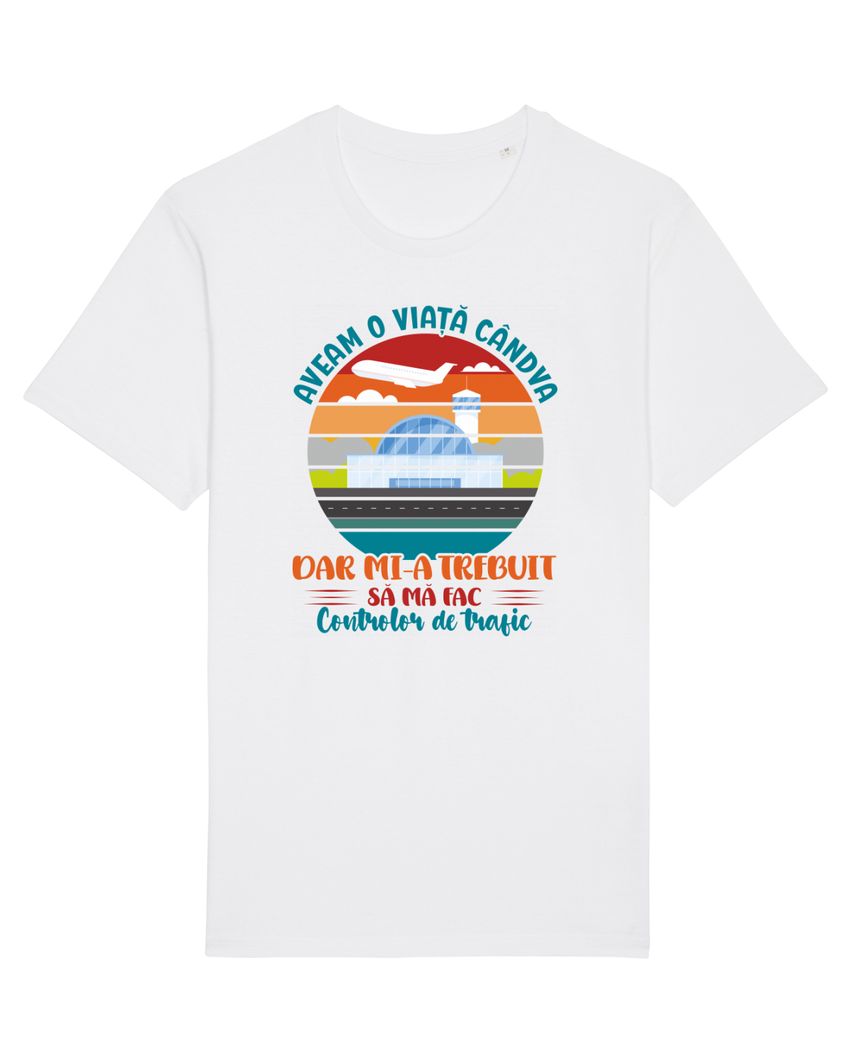 Tricou mânecă scurtă Unisex Rocker White