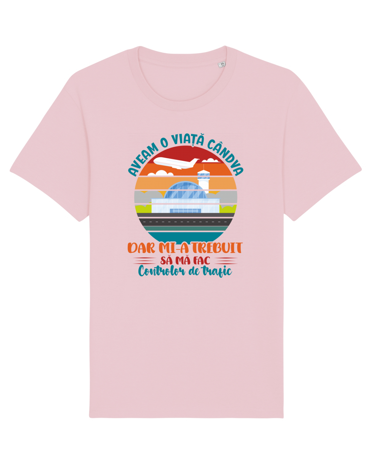 Tricou mânecă scurtă Unisex Rocker Cotton Pink