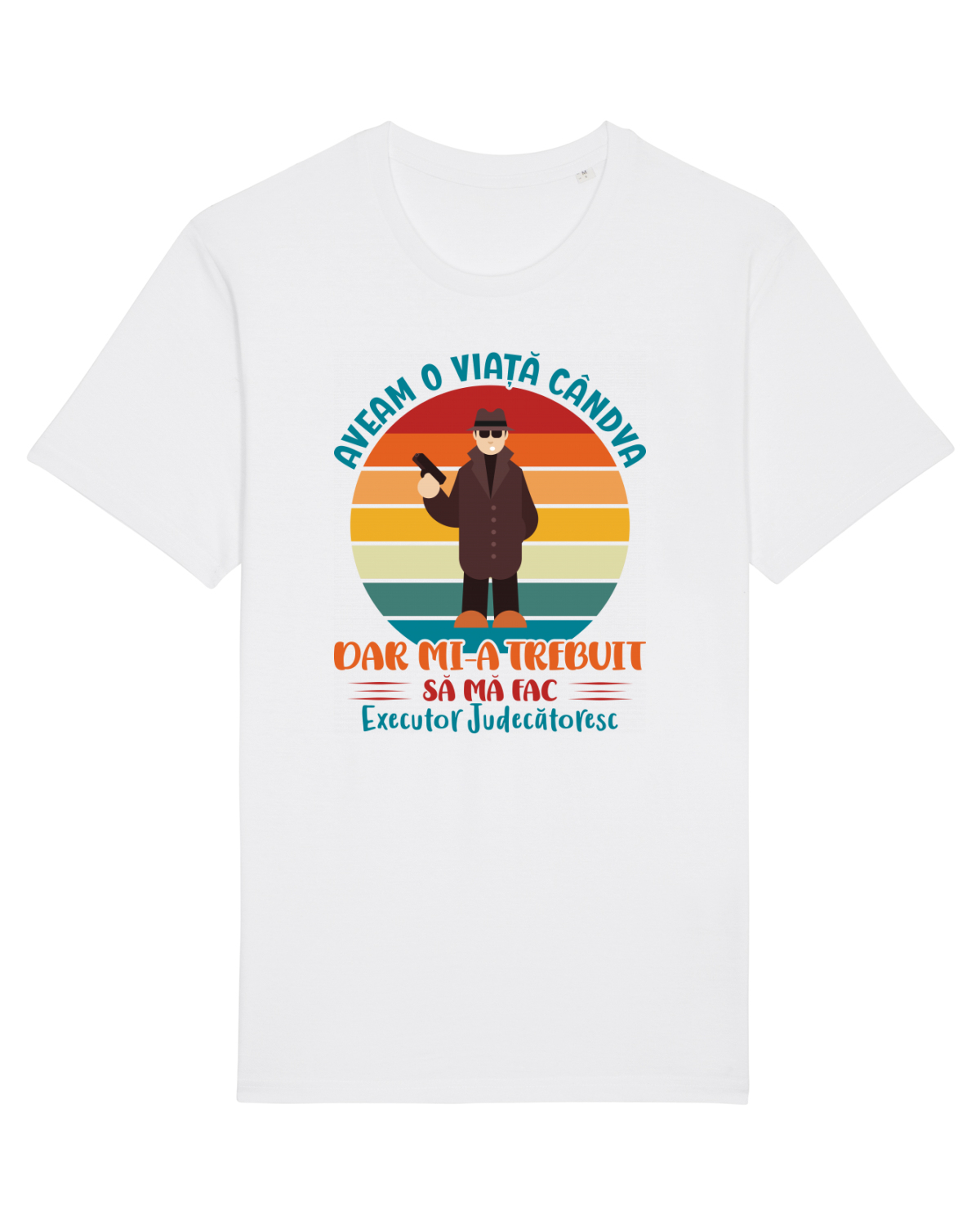 Tricou mânecă scurtă Unisex Rocker White