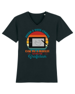 M-am făcut grafician - v1 Tricou mânecă scurtă guler V Bărbat Presenter