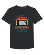 M-am făcut grafician - v1 Tricou mânecă scurtă guler larg Bărbat Skater