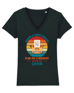M-am făcut grefieră Tricou mânecă scurtă guler V Damă Evoker