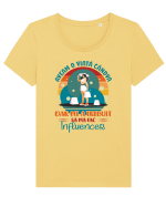 M-am făcut influencer - ea Tricou mânecă scurtă guler larg fitted Damă Expresser
