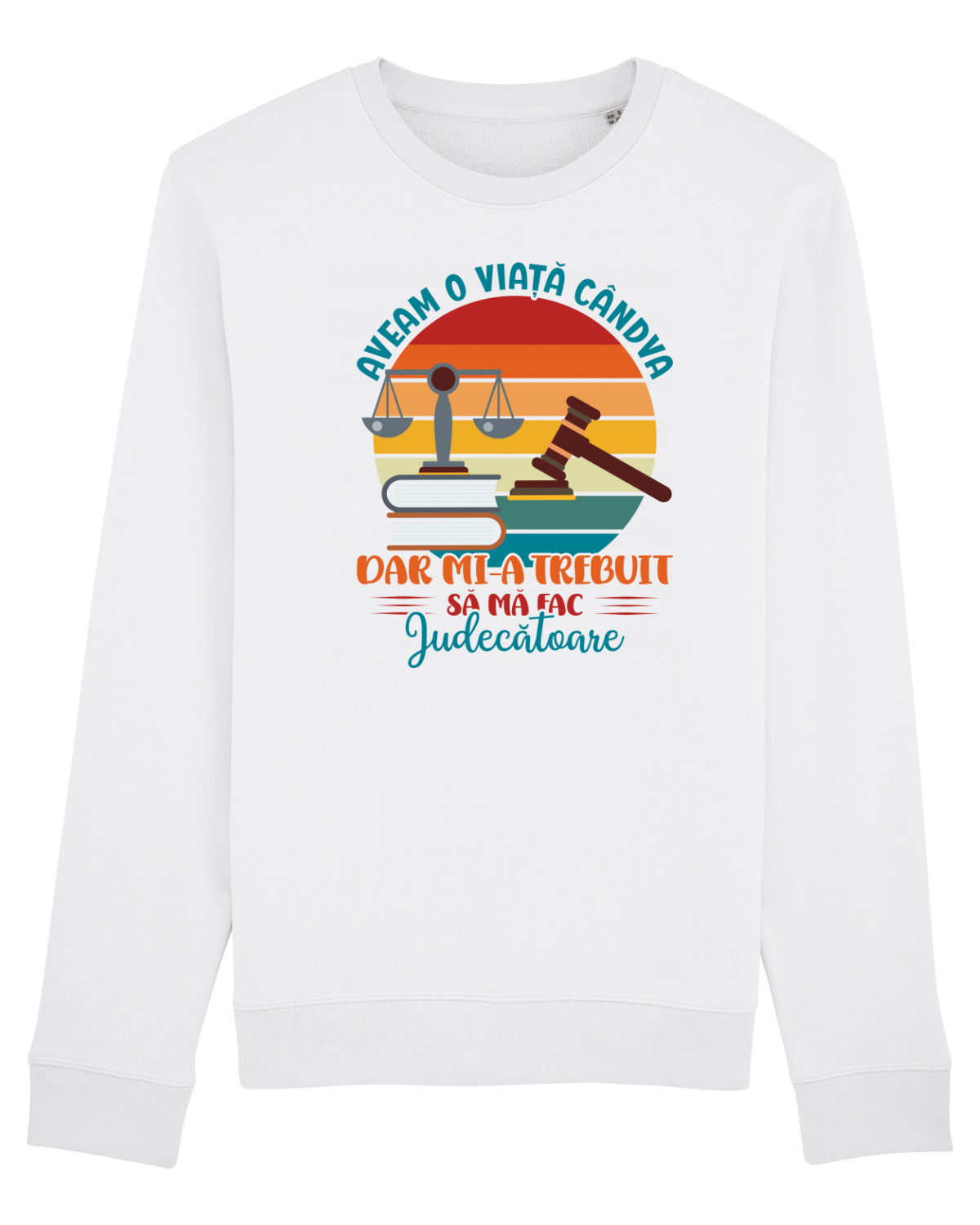 Bluză mânecă lungă Unisex Rise White