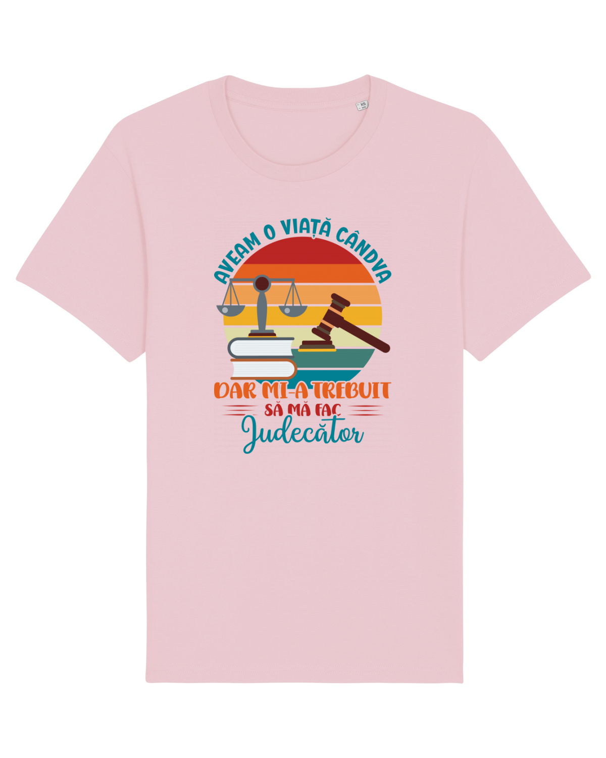 Tricou mânecă scurtă Unisex Rocker Cotton Pink