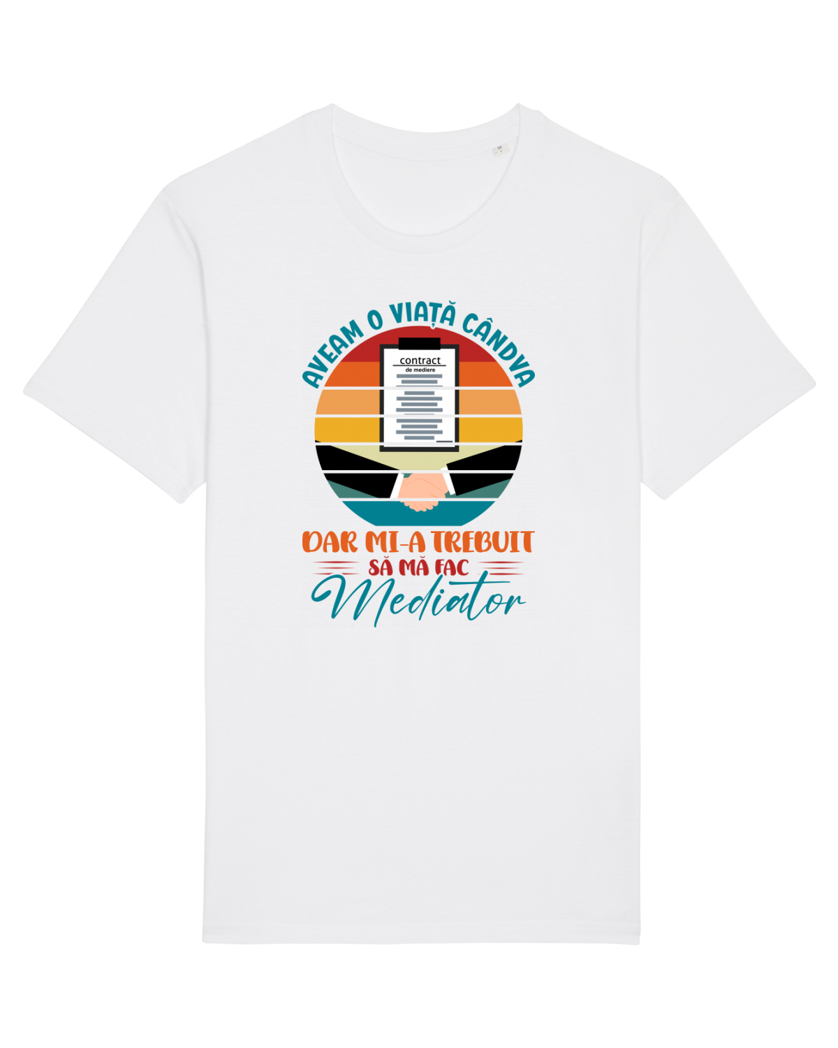 Tricou mânecă scurtă Unisex Rocker White