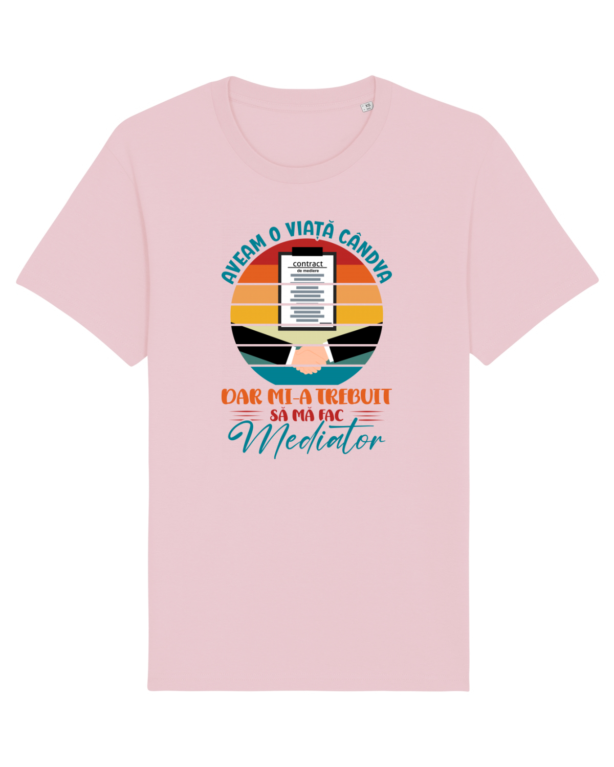 Tricou mânecă scurtă Unisex Rocker Cotton Pink