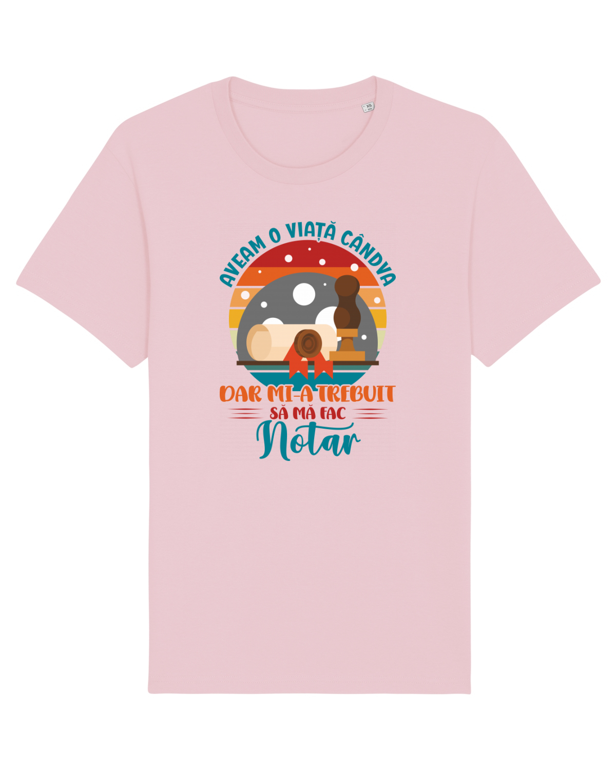 Tricou mânecă scurtă Unisex Rocker Cotton Pink