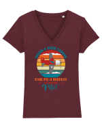 M-am făcut pilot Tricou mânecă scurtă guler V Damă Evoker