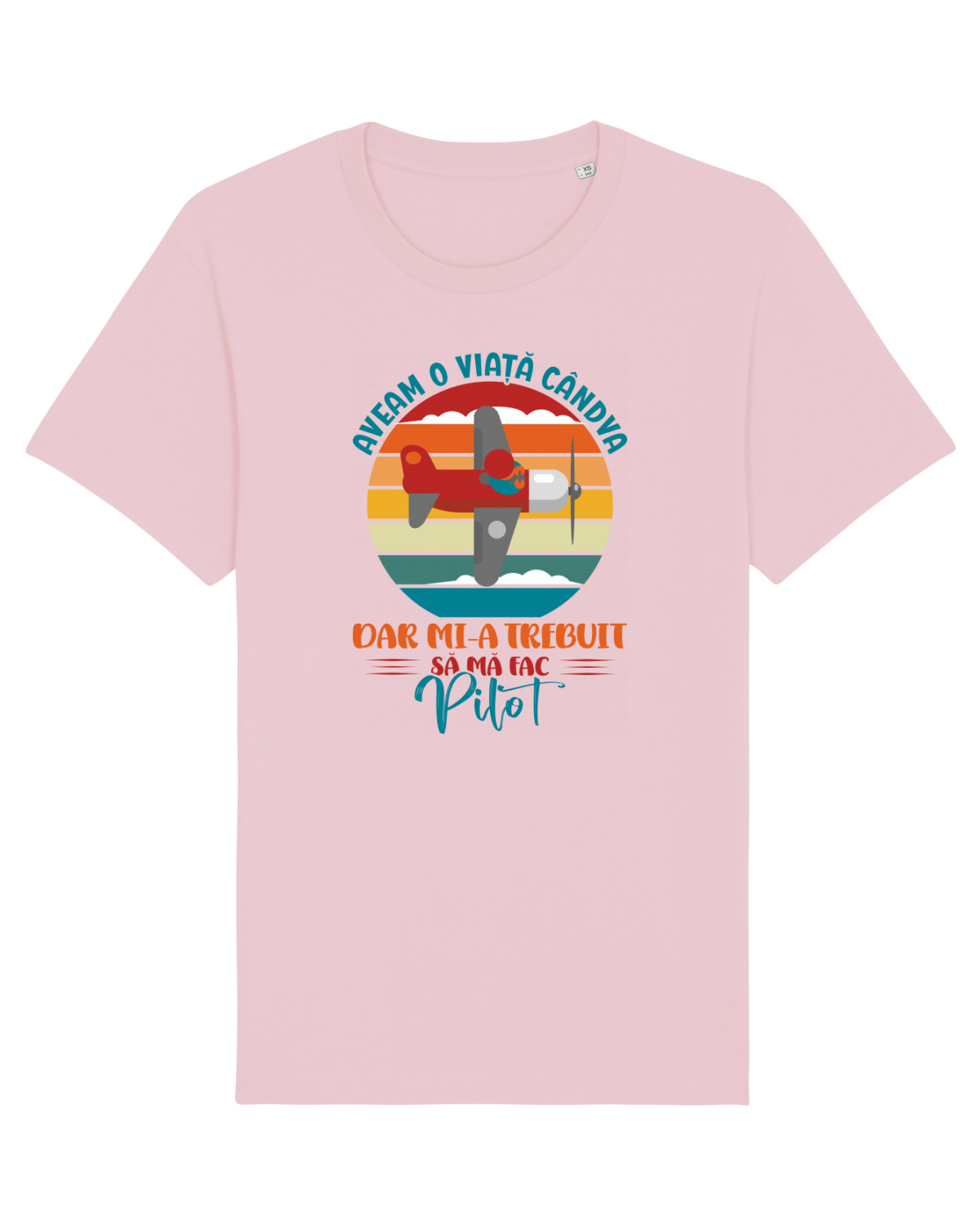 Tricou mânecă scurtă Unisex Rocker Cotton Pink
