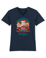 M-am făcut pompier Tricou mânecă scurtă guler V Bărbat Presenter