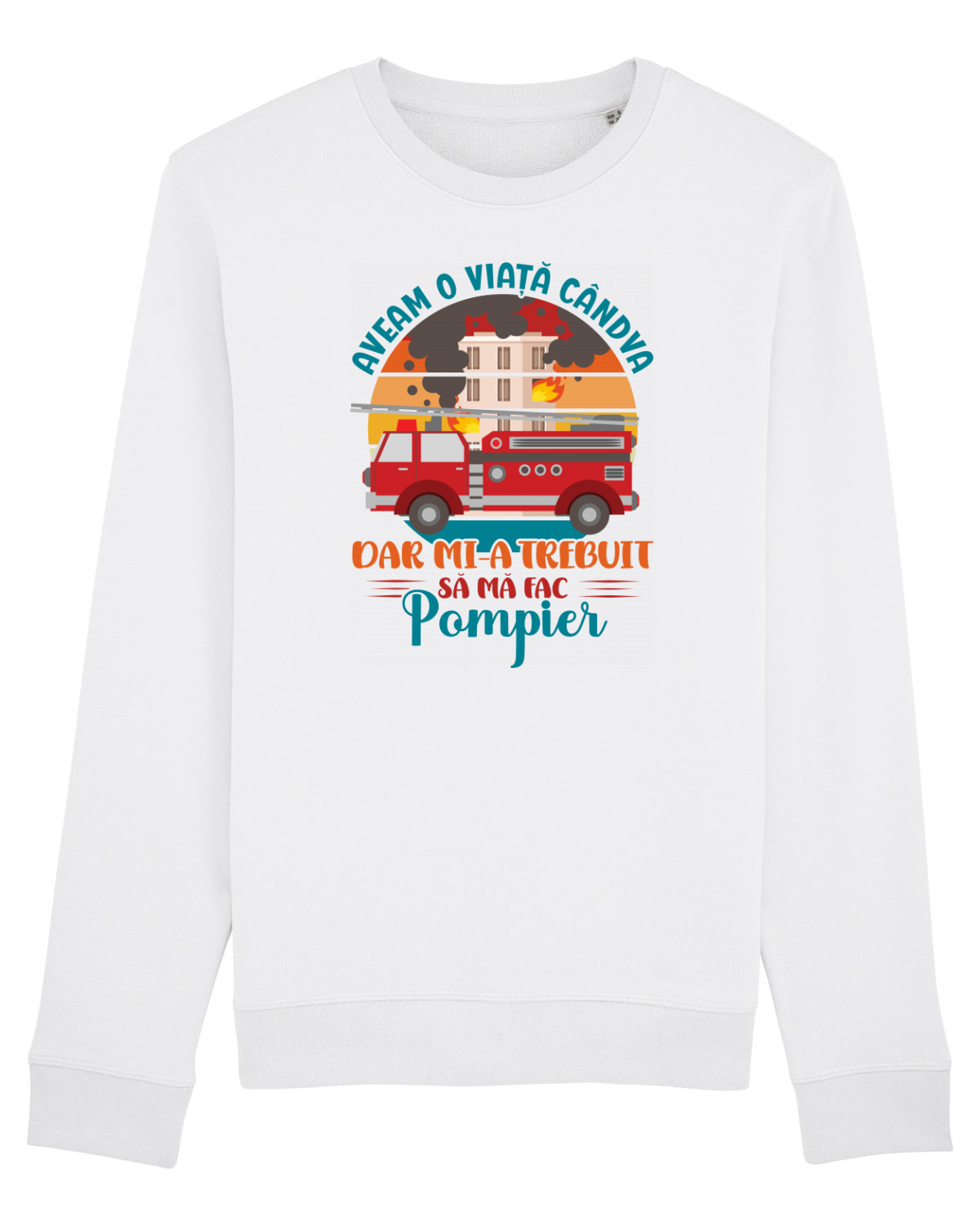 Bluză mânecă lungă Unisex Rise White