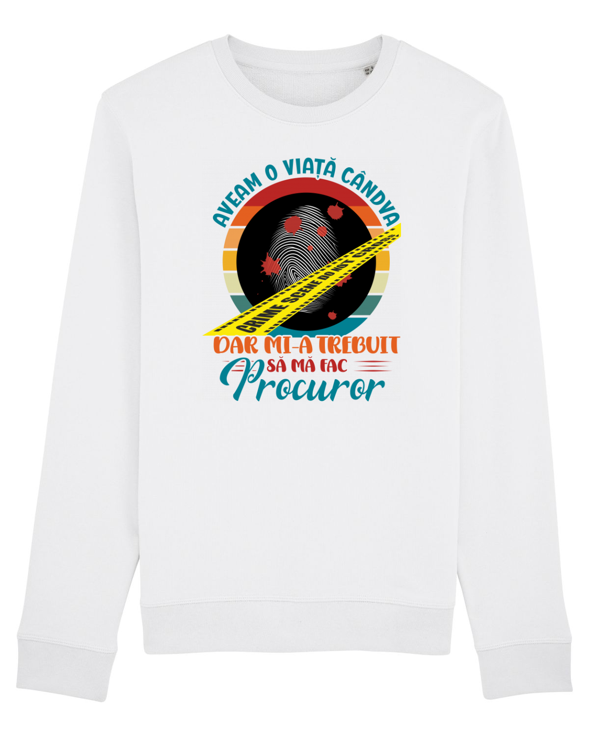 Bluză mânecă lungă Unisex Rise White