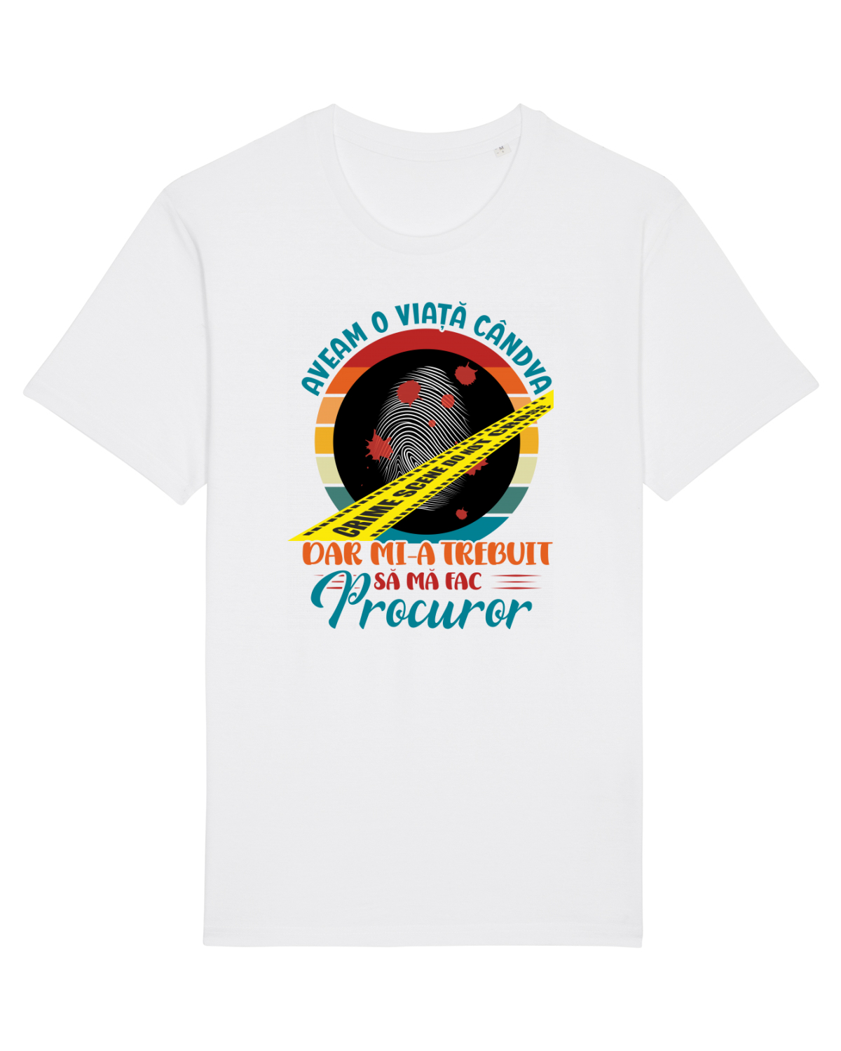 Tricou mânecă scurtă Unisex Rocker White