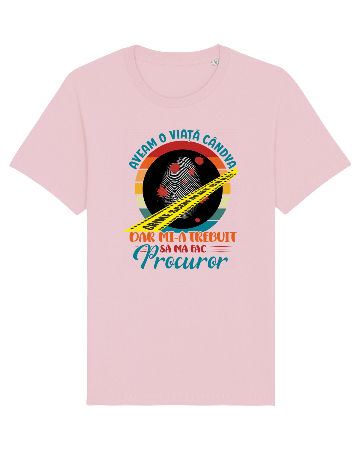 Tricou mânecă scurtă Unisex Rocker Cotton Pink