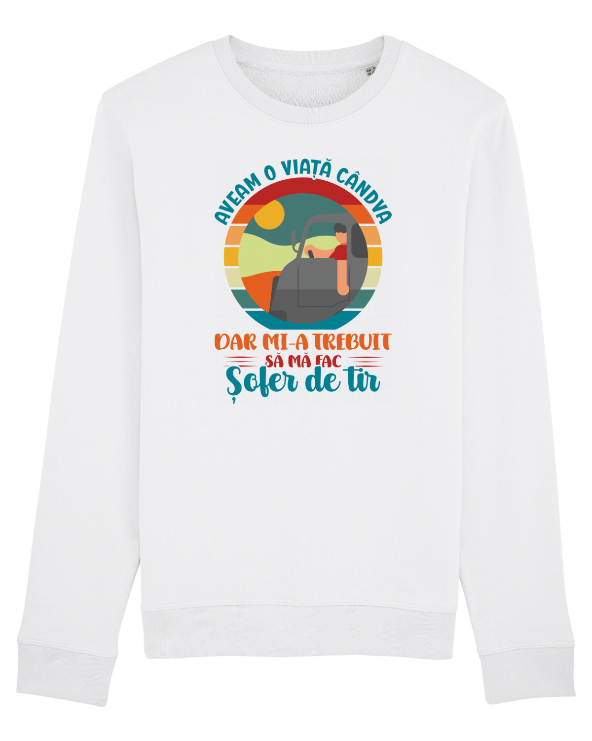 Bluză mânecă lungă Unisex Rise White