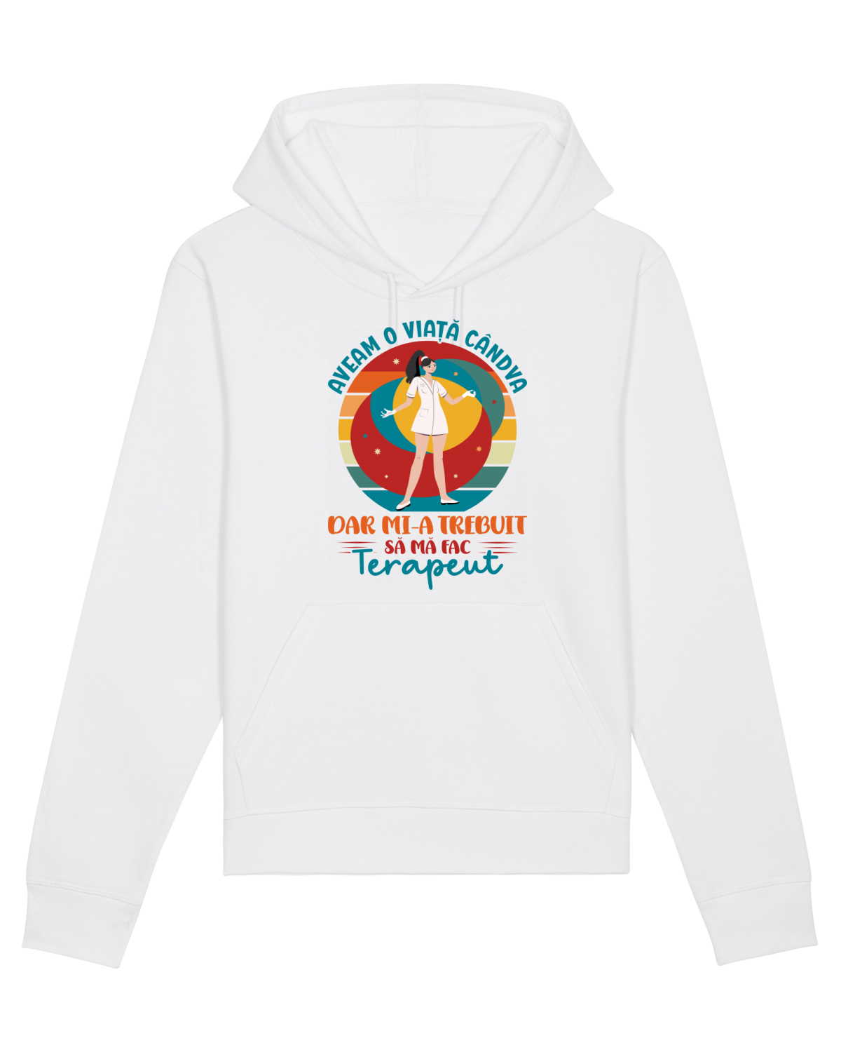 Hanorac Unisex Drummer White