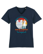 M-am făcut terapeut v1 -el Tricou mânecă scurtă guler V Bărbat Presenter
