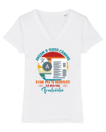 M-am făcut traducător Tricou mânecă scurtă guler V Damă Evoker