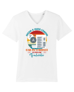 M-am făcut traducător Tricou mânecă scurtă guler V Bărbat Presenter